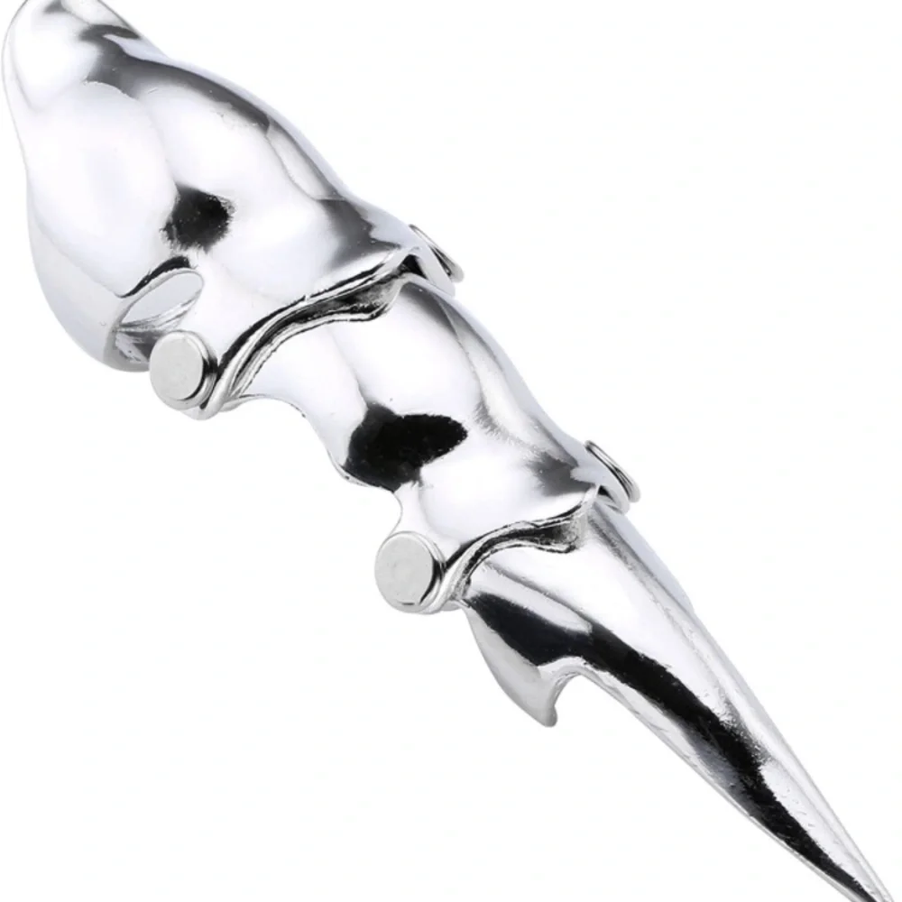 Men's Punk Silvery Armour Knuckle Ring
